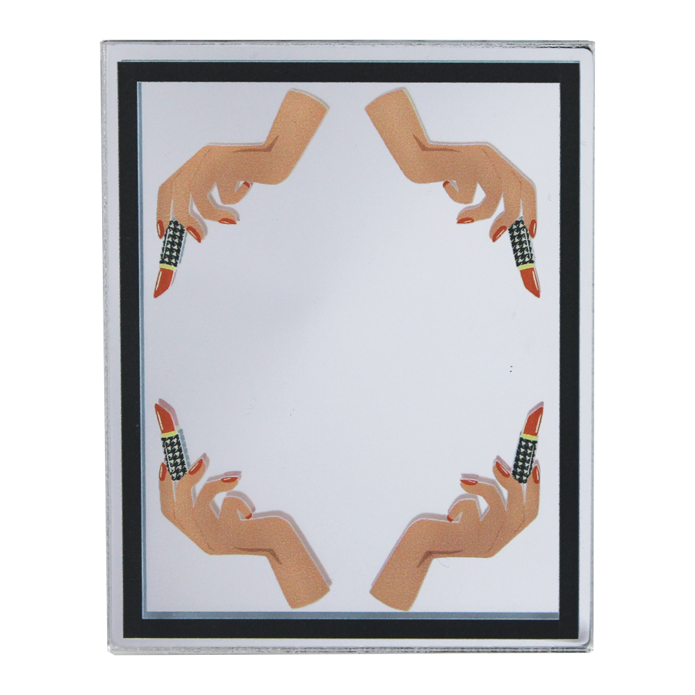 Illustrated Pocket Mirror - Lipsticks