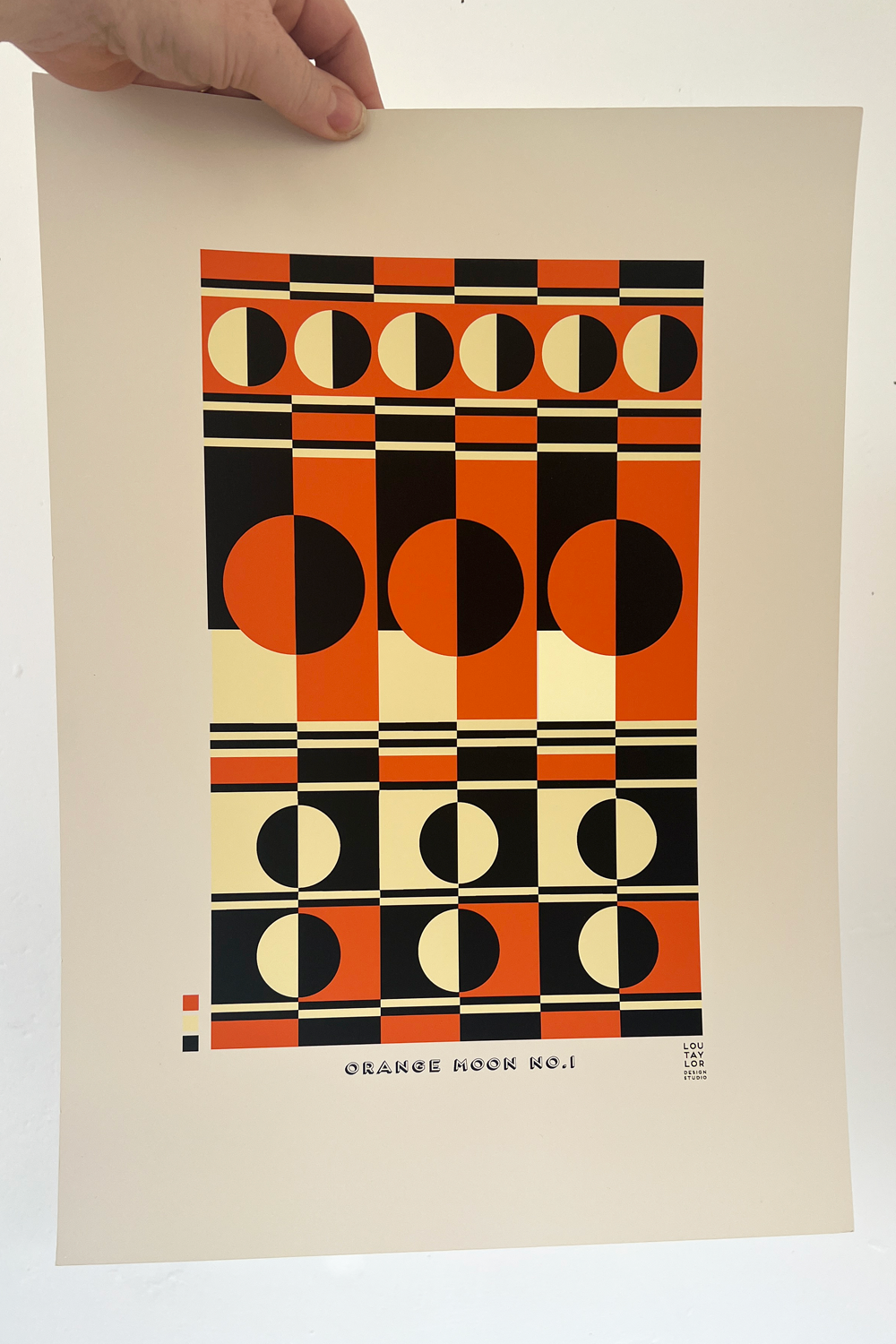 A3 Orange Moon No.1