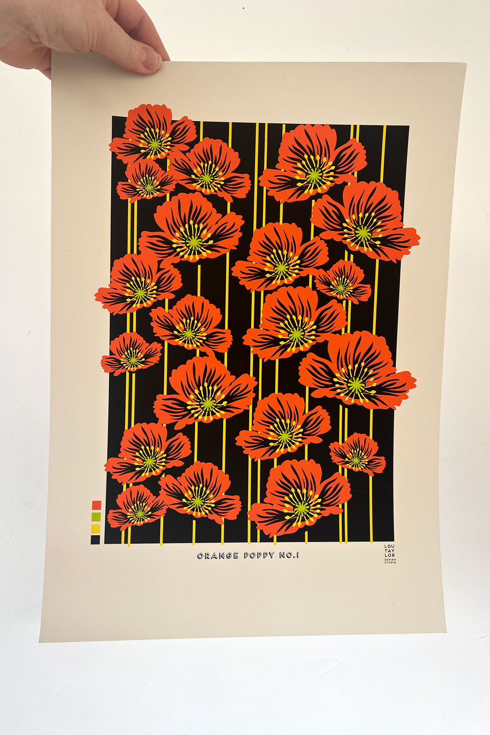 A3 Orange Poppies