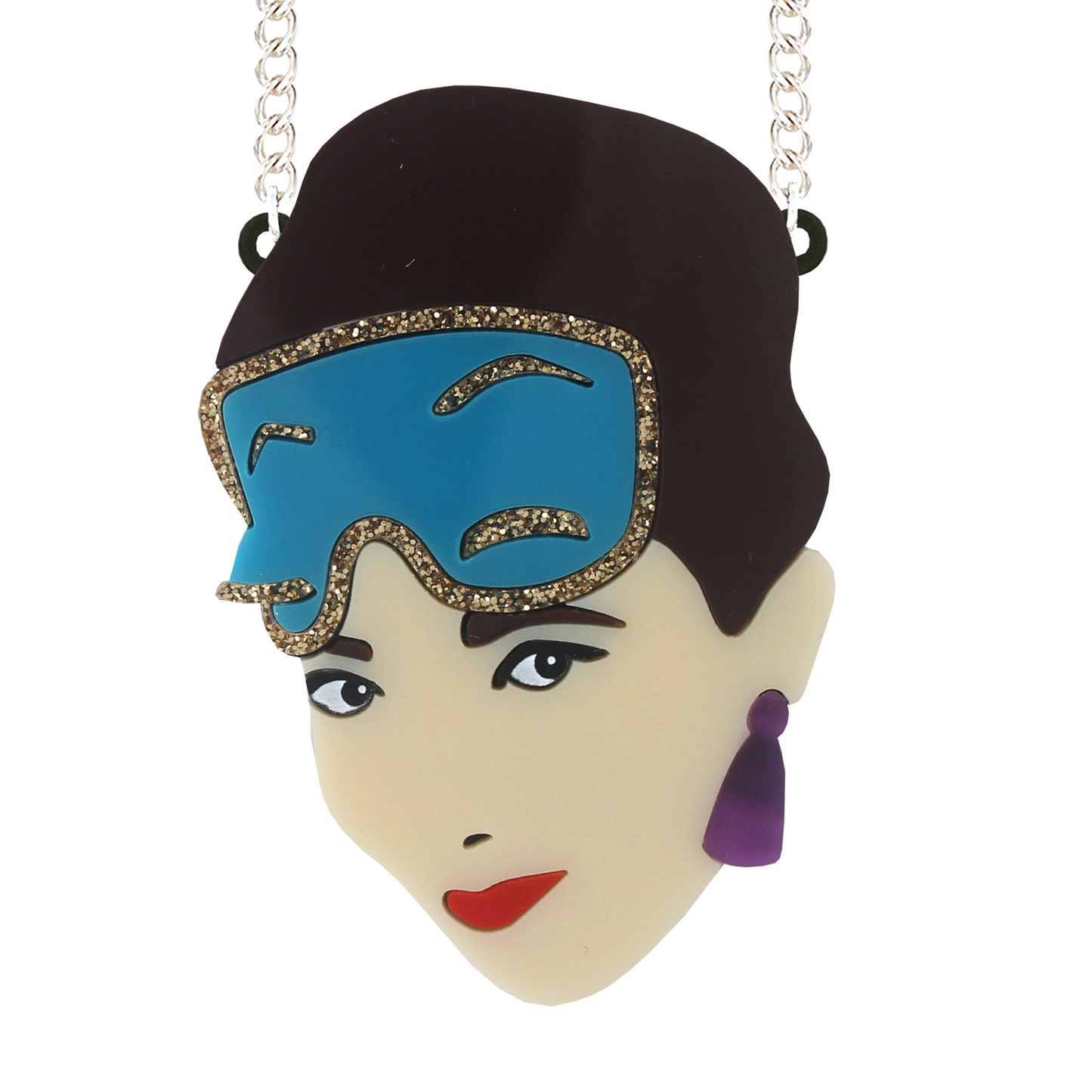 Audrey necklace (Breakfast at Tiffany's eye mask)