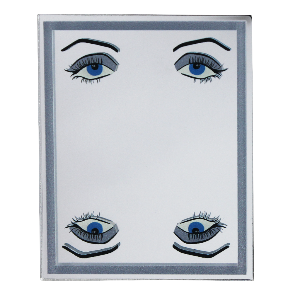 Illustrated Pocket Mirror - Blue Eyes