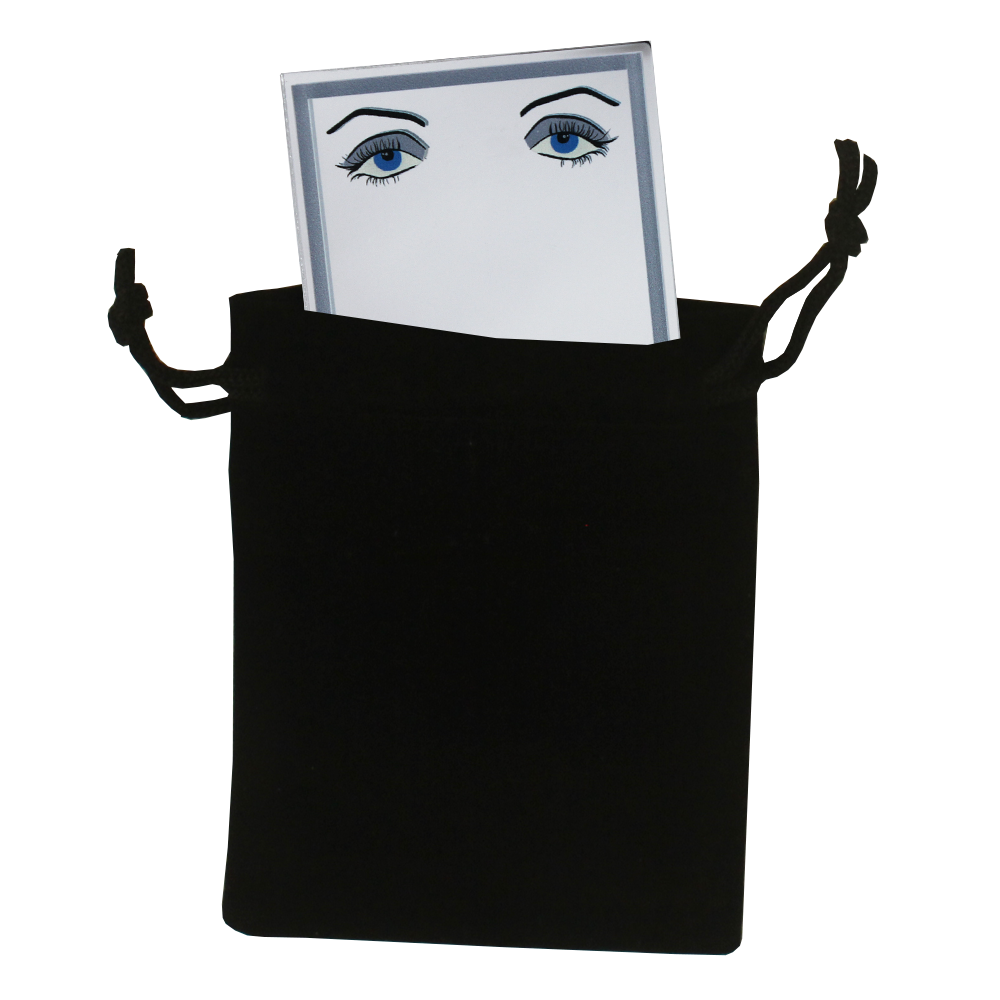 Illustrated Pocket Mirror - Blue Eyes