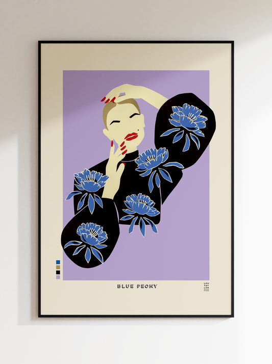 Blue Peony