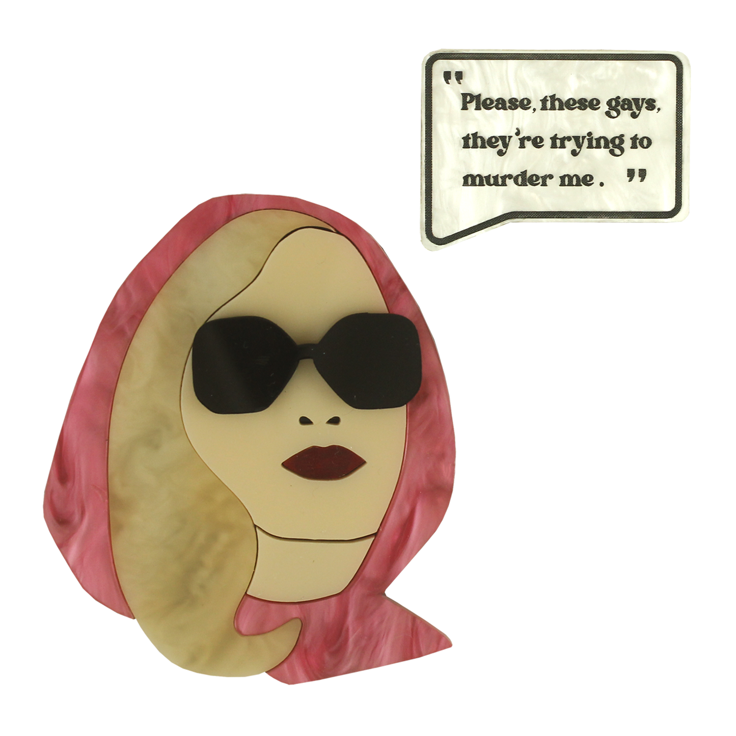 Jennifer Coolidge brooch