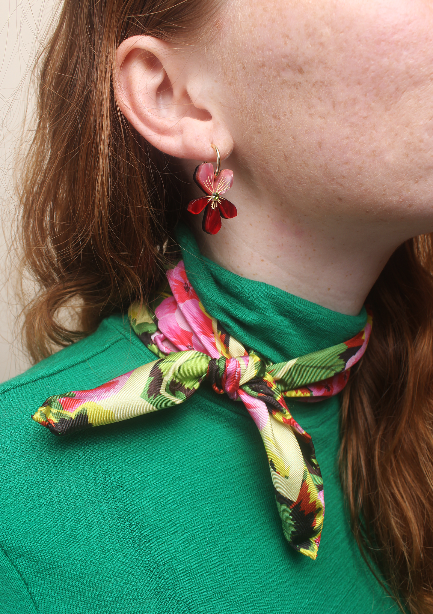 Pink Pelargonium Neckerchief