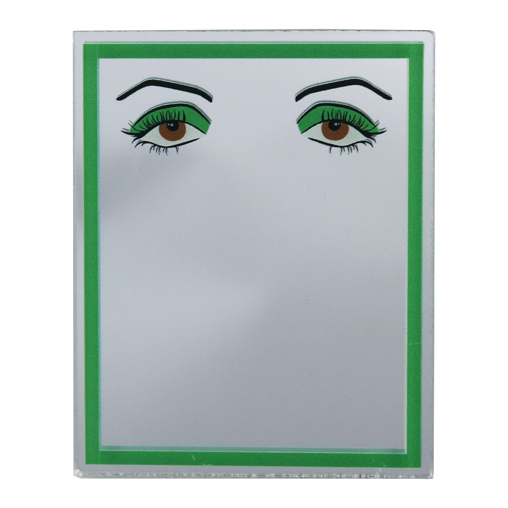 Illustrated Pocket Mirror - Green Eyes