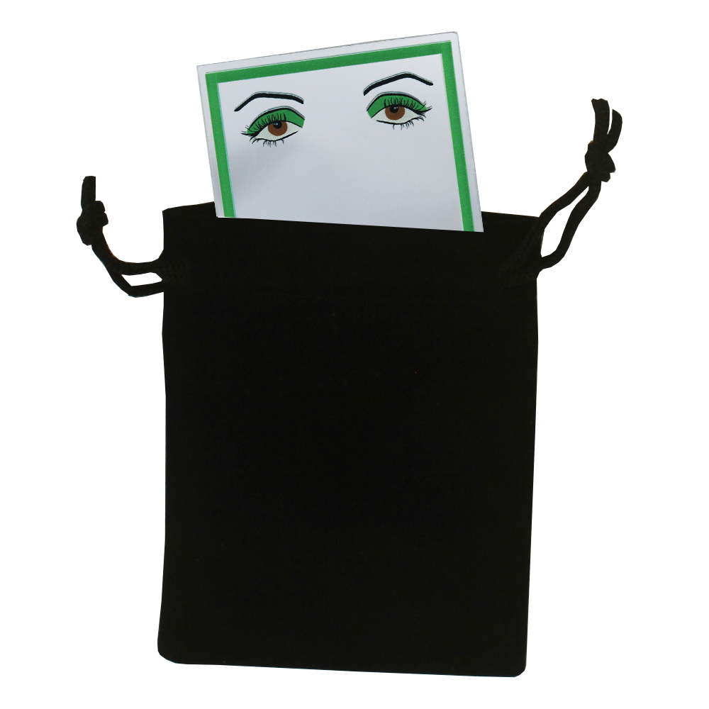 Illustrated Pocket Mirror - Green Eyes