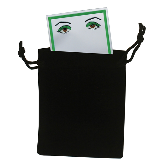 Illustrated Pocket Mirror - Green Eyes
