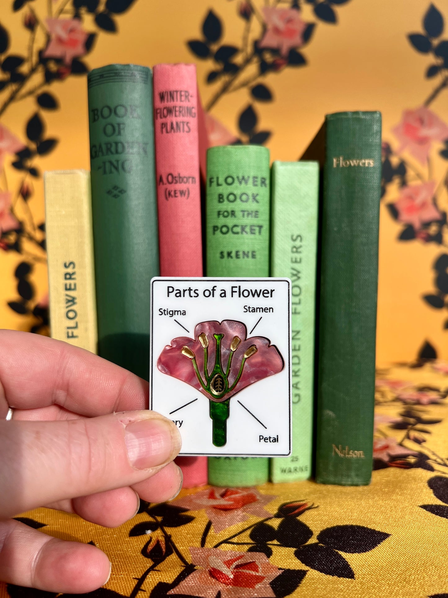 Parts of a Flower brooch