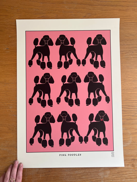 A2 Pink Poodles