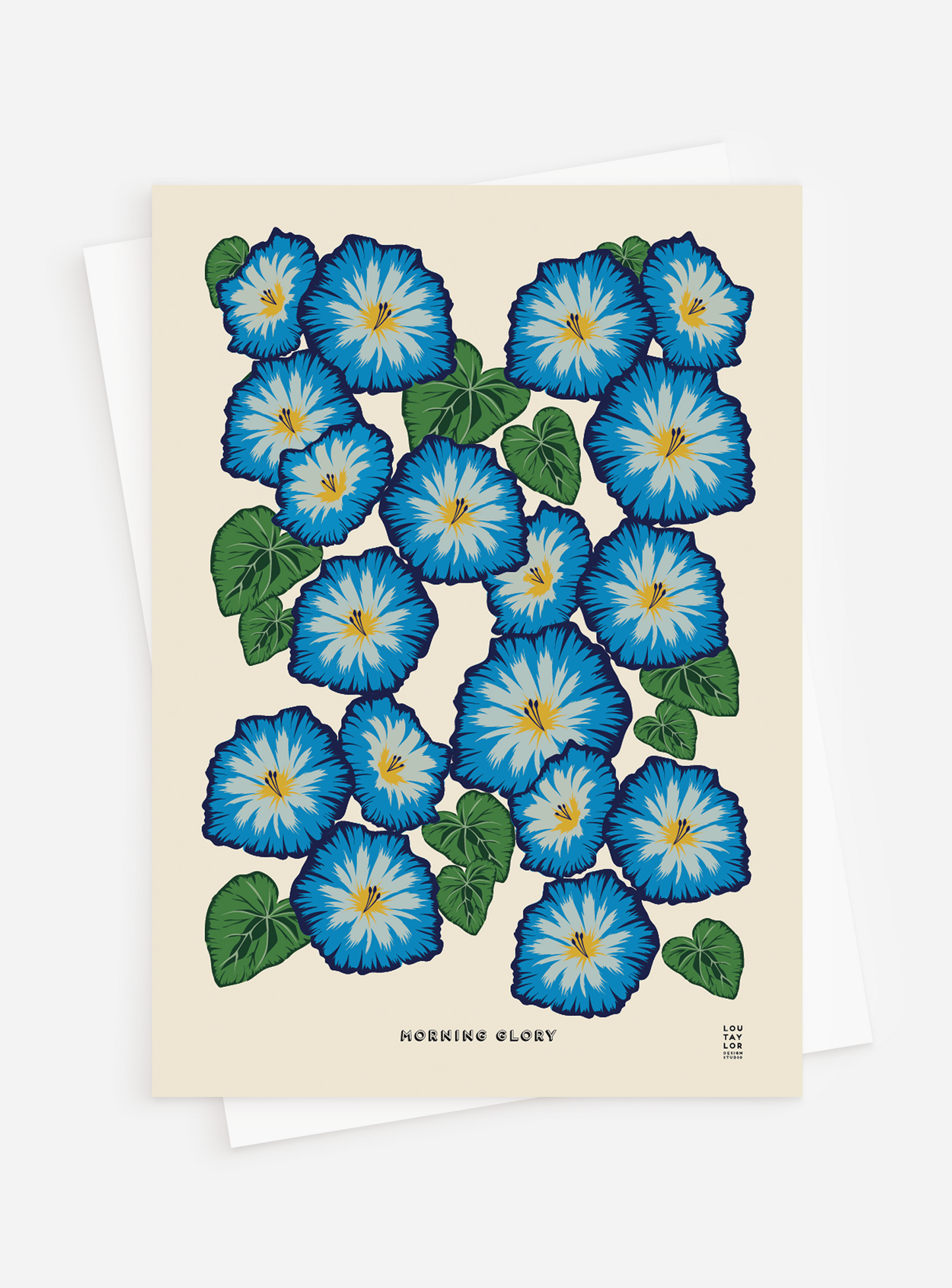 Morning Glory Greetings Card
