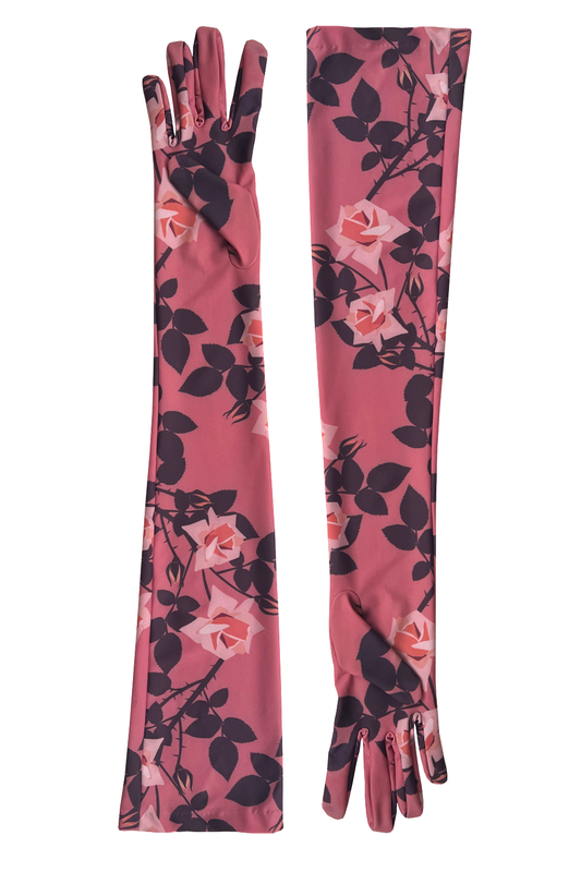 Pink Roses Gloves