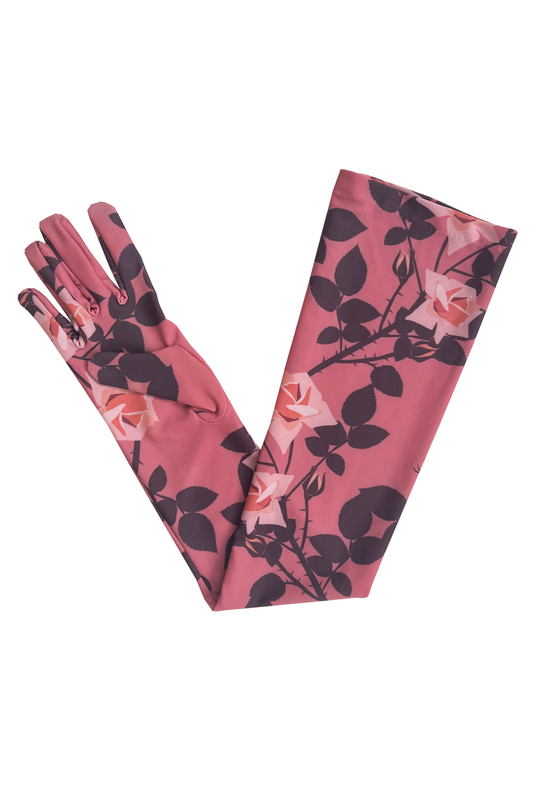 Pink Roses Gloves