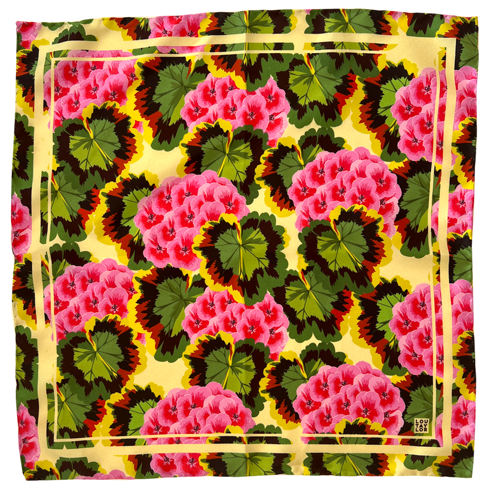 Pink Pelargonium Neckerchief