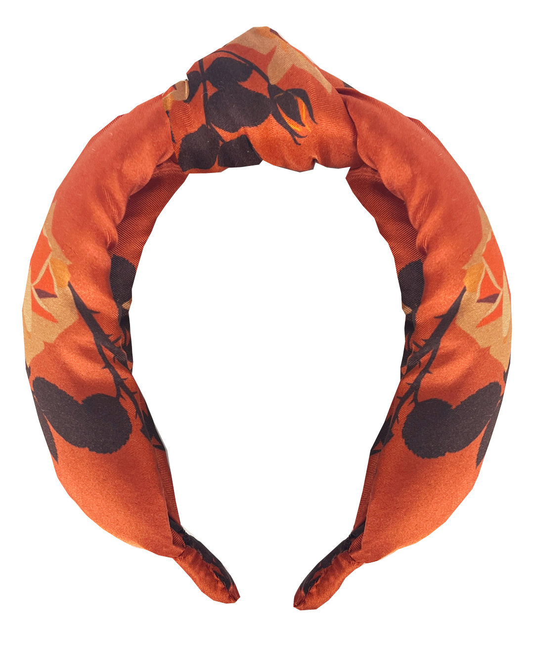 Silk headband - rusty rose