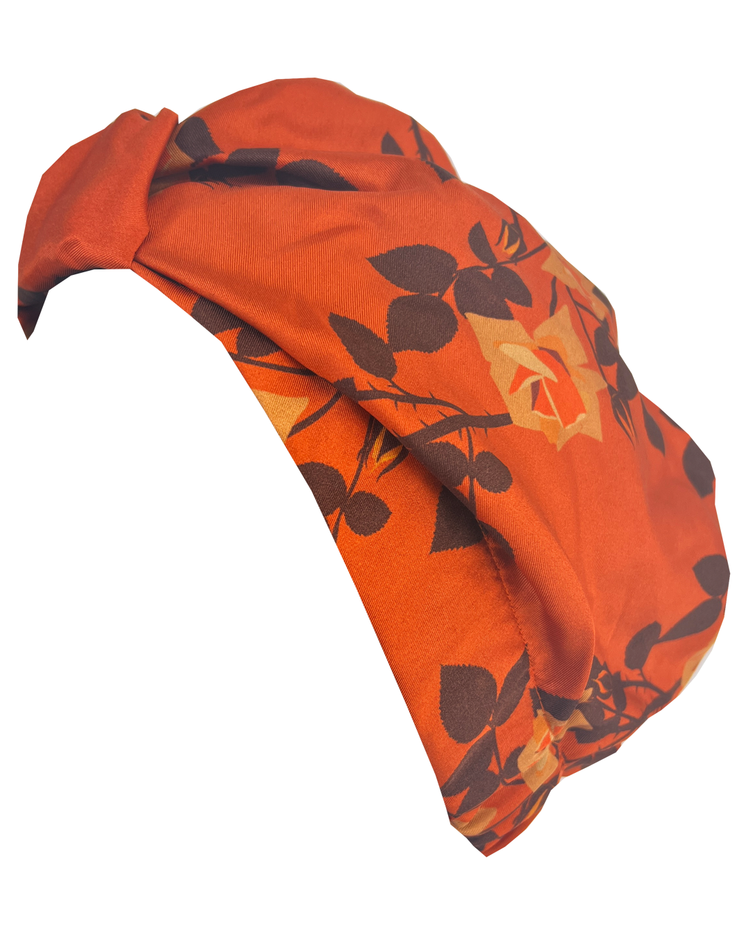 Silk turban - rusty rose