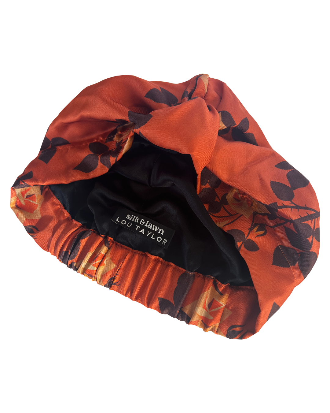 Silk turban - rusty rose