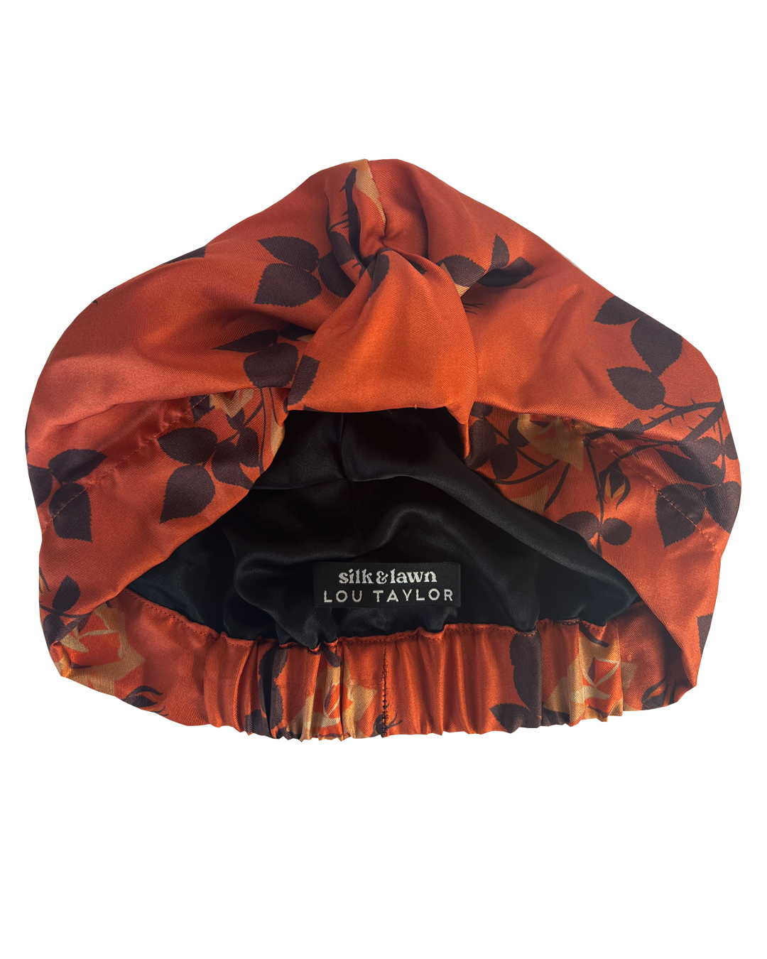 Silk turban - rusty rose