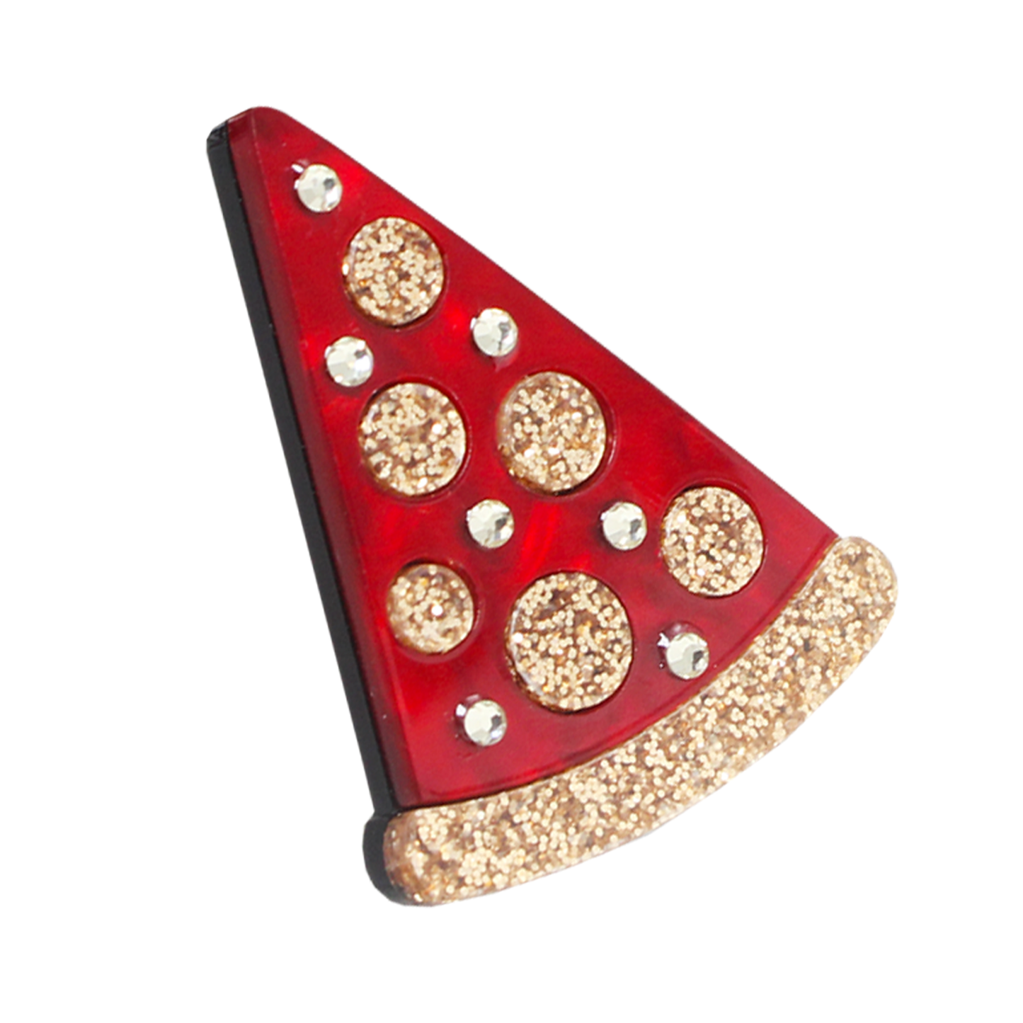 Pizza brooch