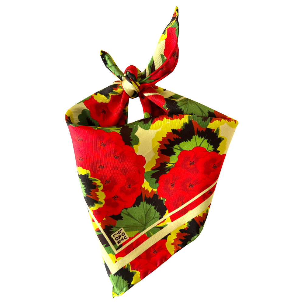 Red Pelargonium Neckerchief