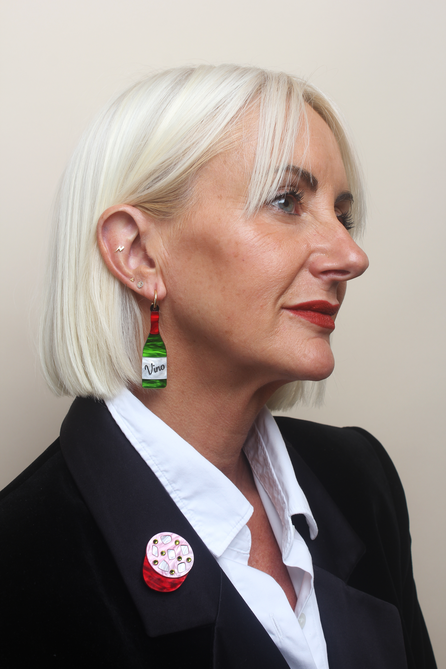 Mortadella brooch