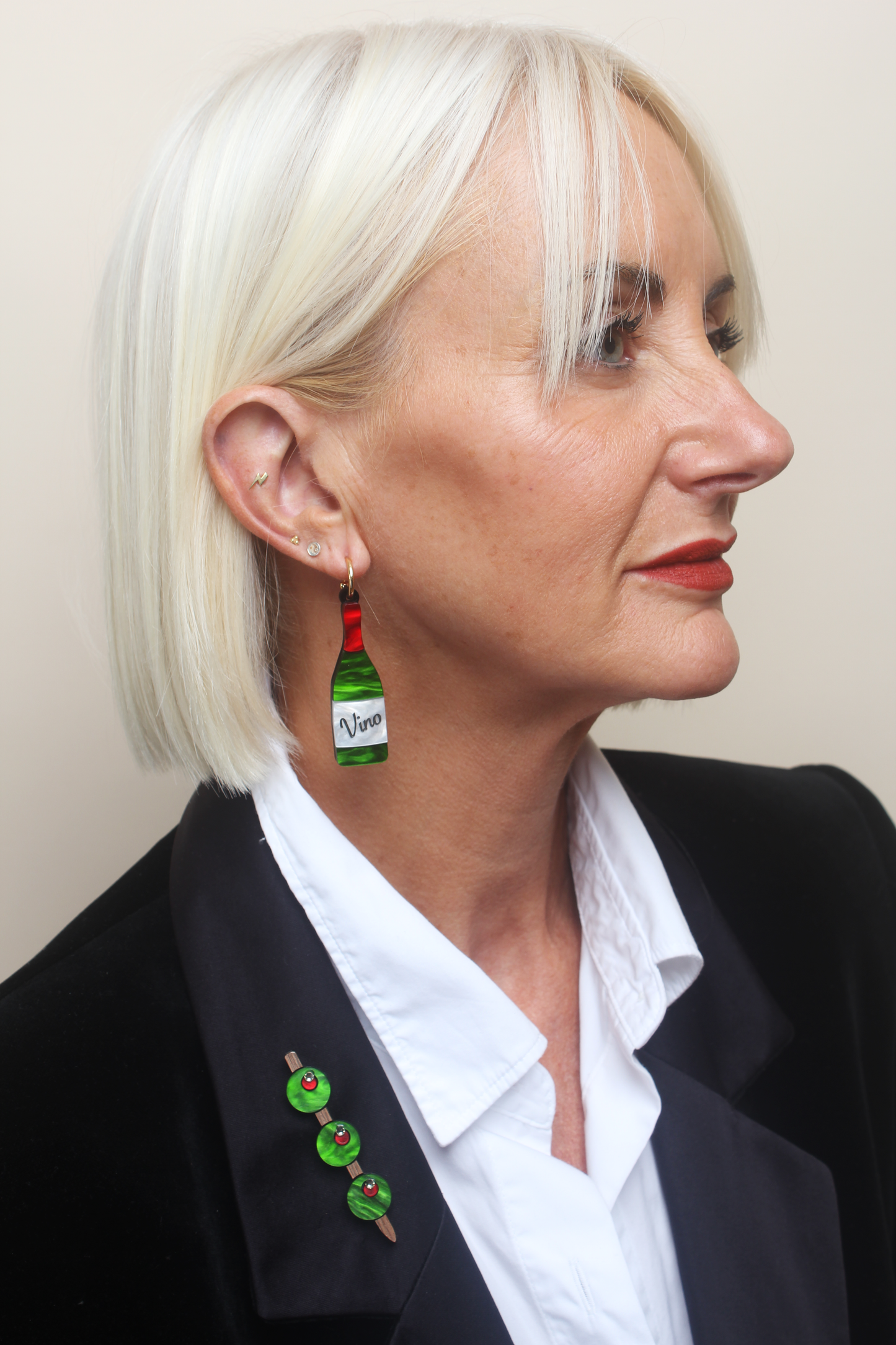 Wine ear-rings