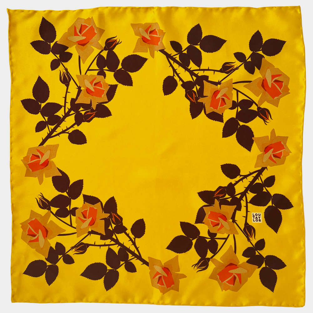 Yellow Roses Neckerchief