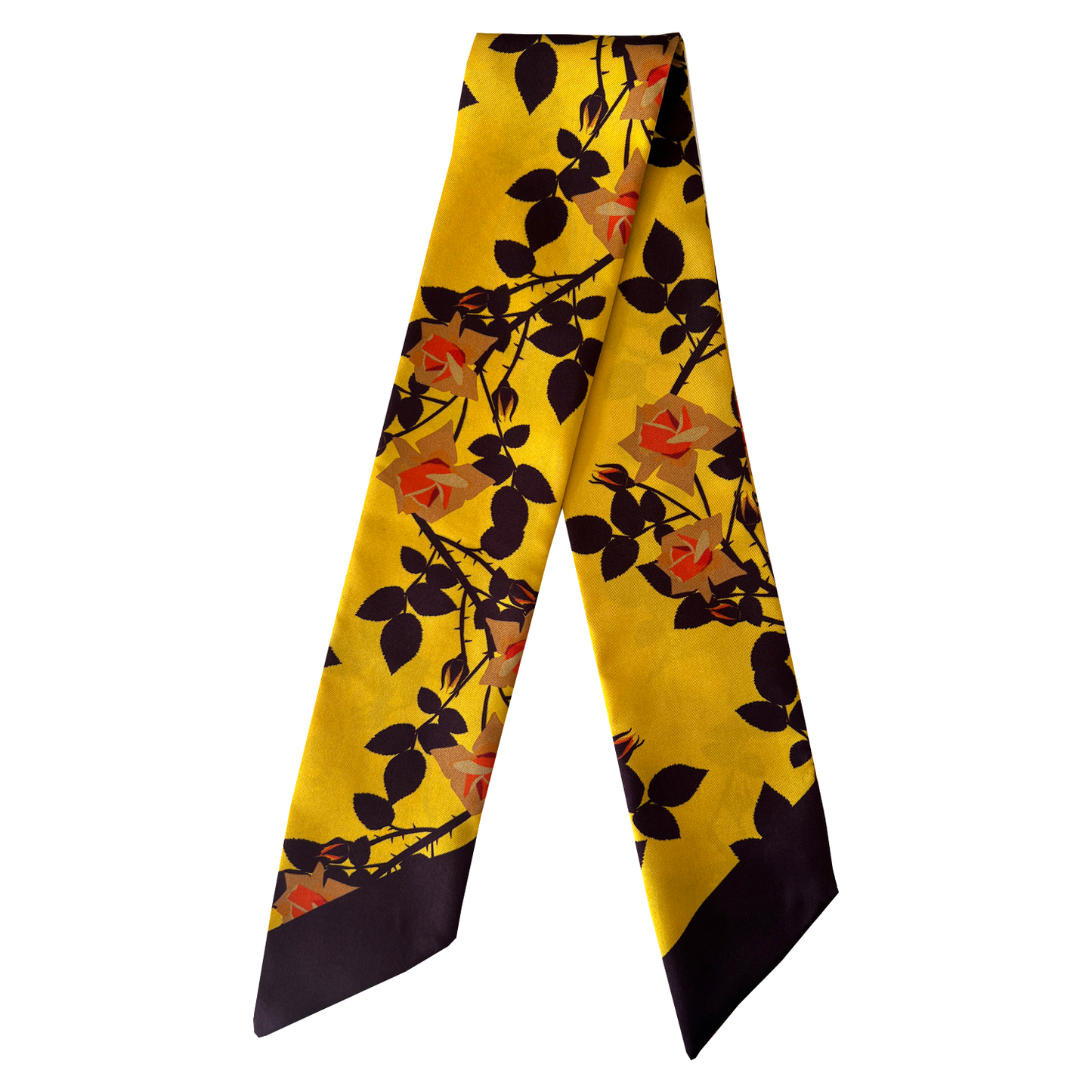 Yellow Roses Twilly Scarf
