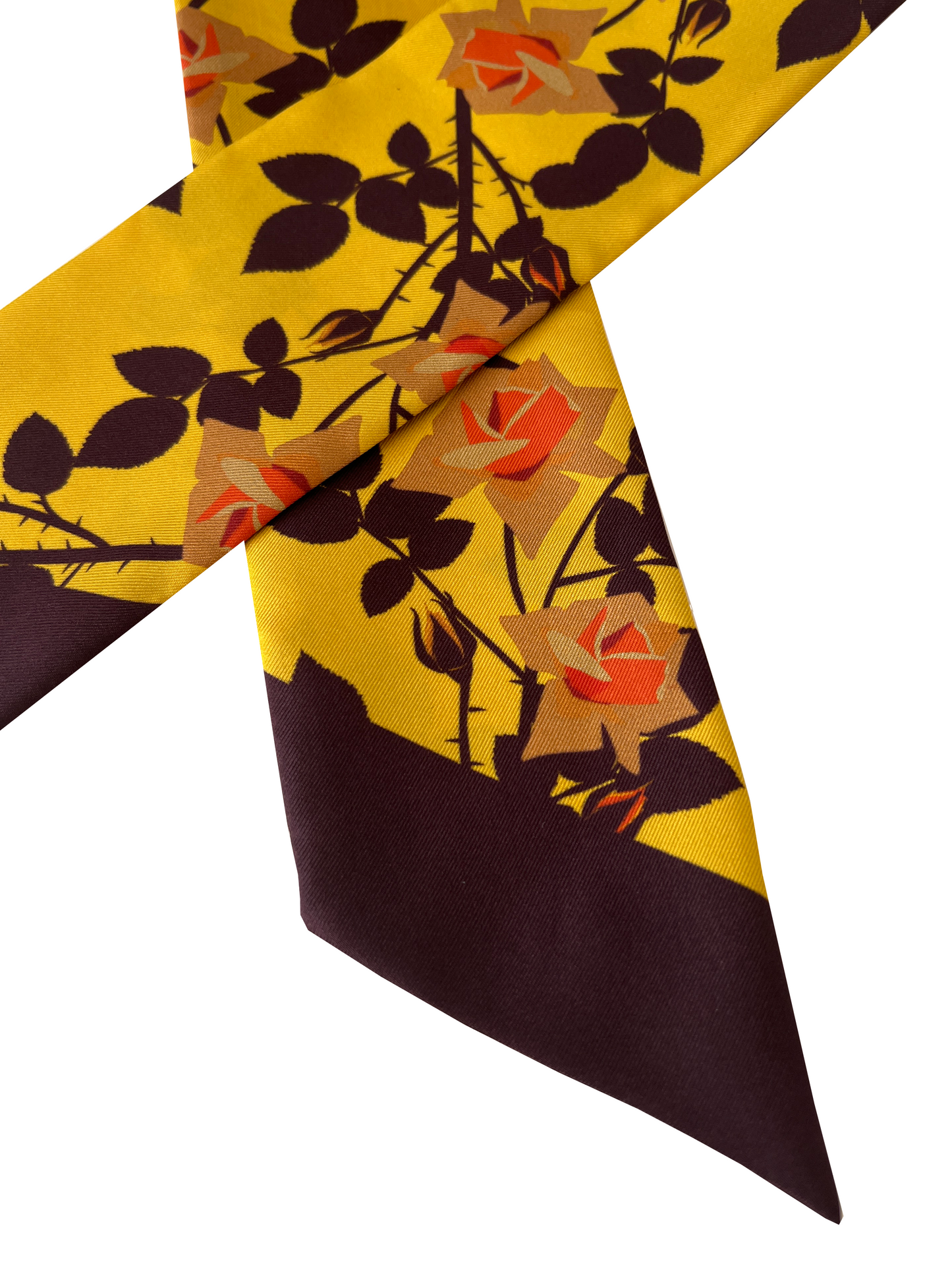 Yellow Roses Twilly Scarf