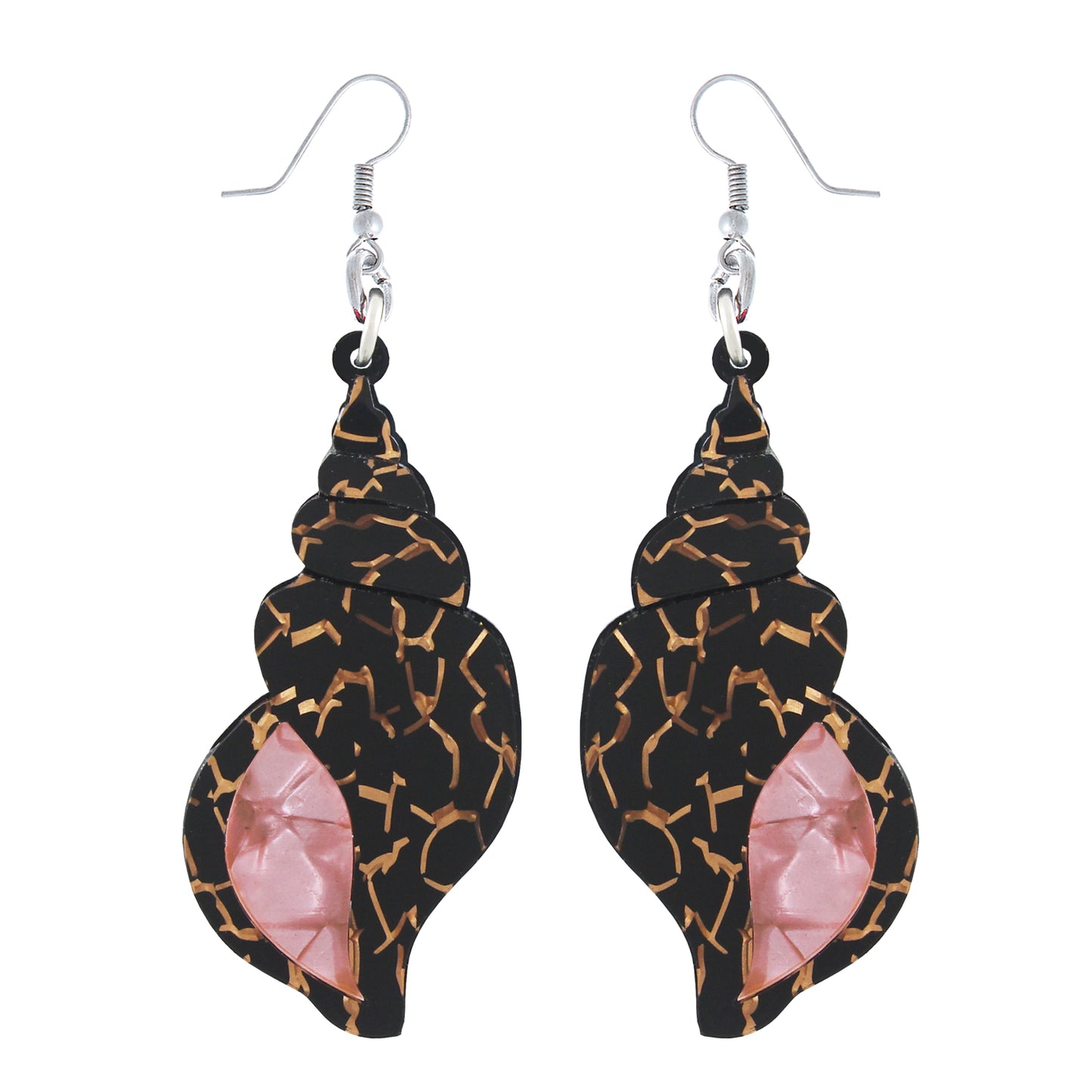 Black Gold Shell ear-rings