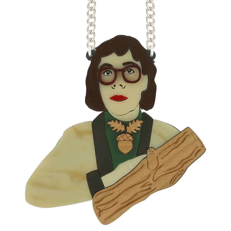 Log Lady necklace