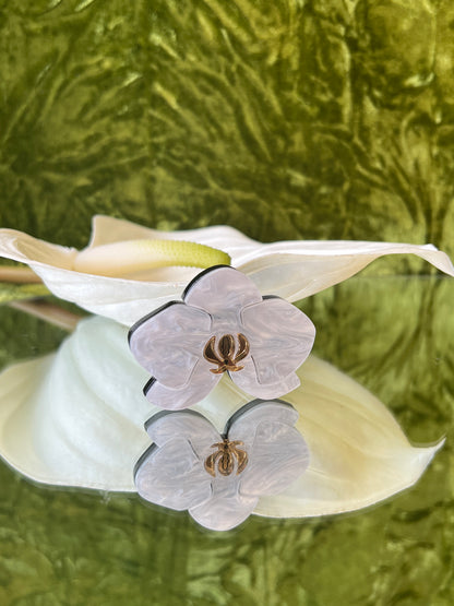 Orchid brooch