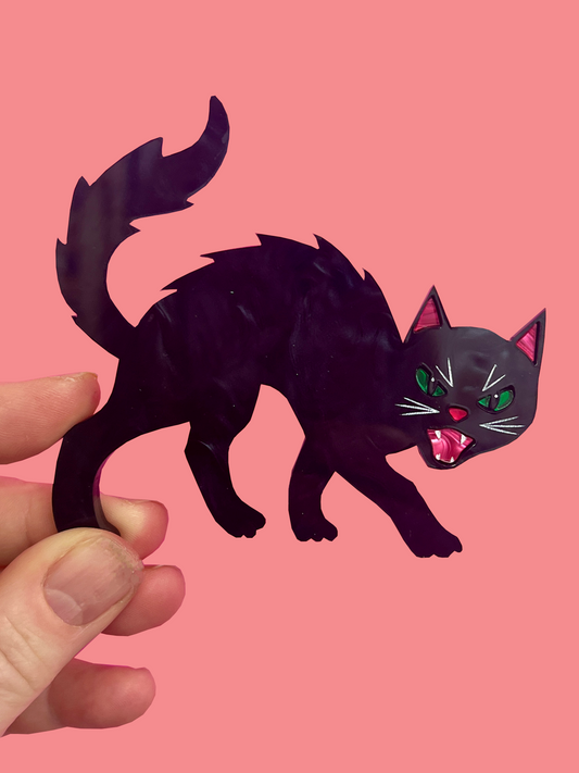 Black Cat brooch