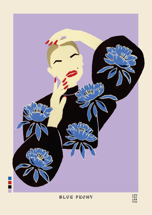 Blue Peony
