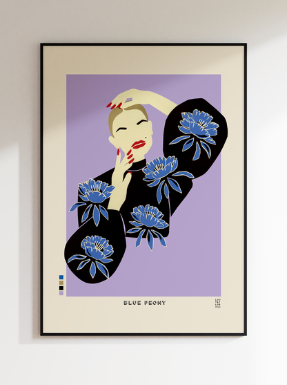 Blue Peony