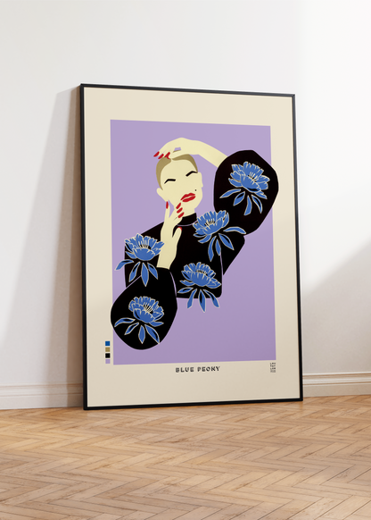 Blue Peony