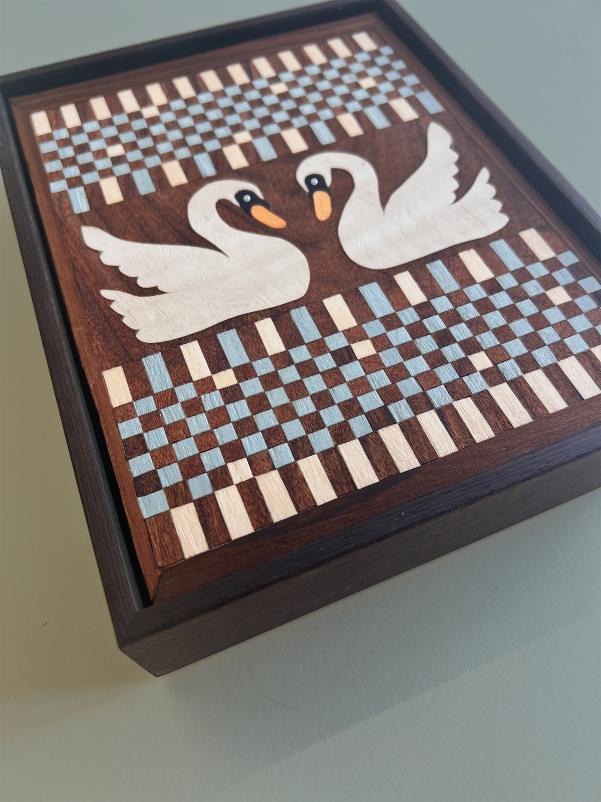 Quilt No.18 Blue Swans