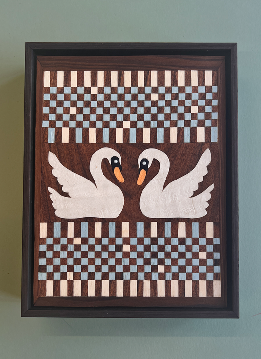 Quilt No.18 Blue Swans
