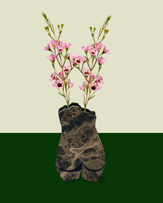 Charleston inspired statue vase brooch