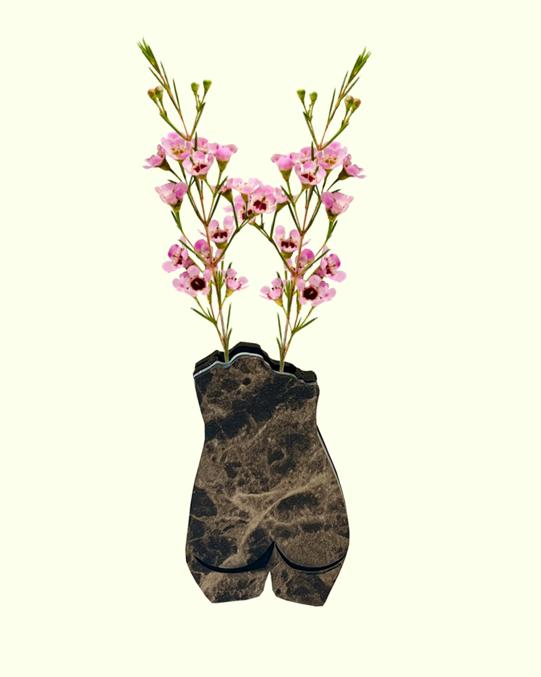 Charleston inspired statue vase brooch