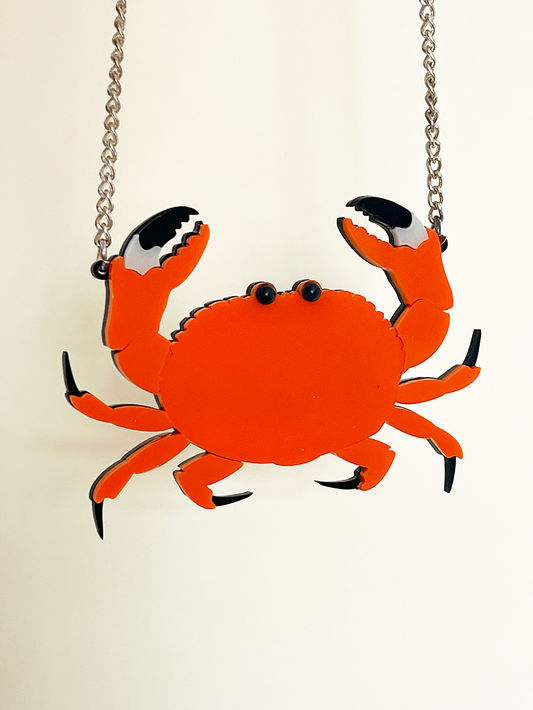 Large crab necklace