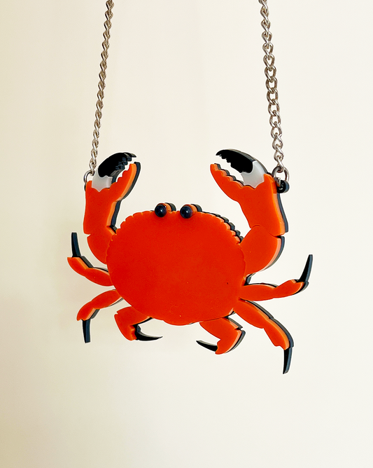 Large crab necklace