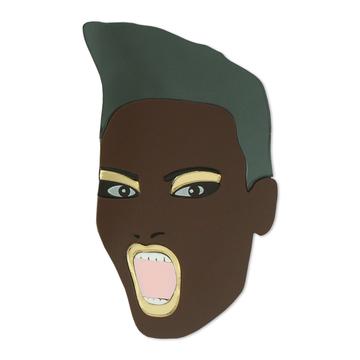 Grace Jones brooch