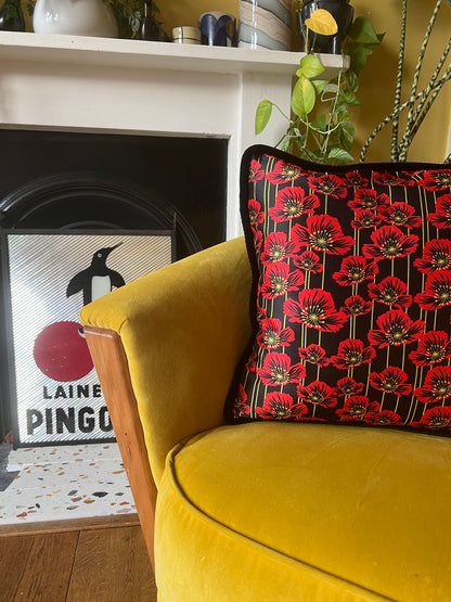 Red Poppies Cushion