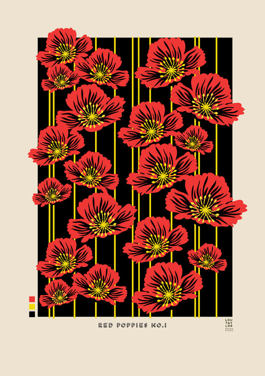 A2 Red Poppies