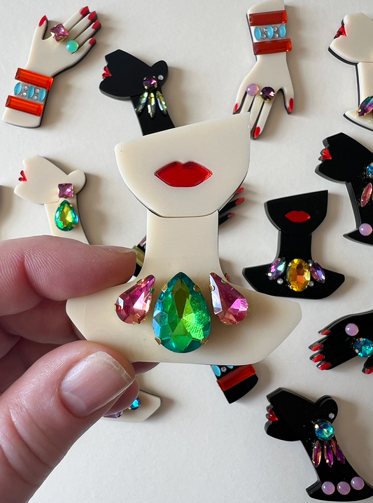 Necklace 3  -Massive green bling