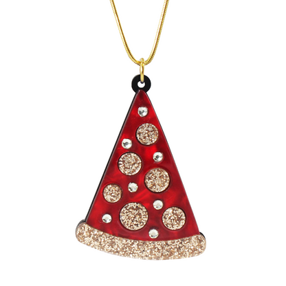 Pizza necklace