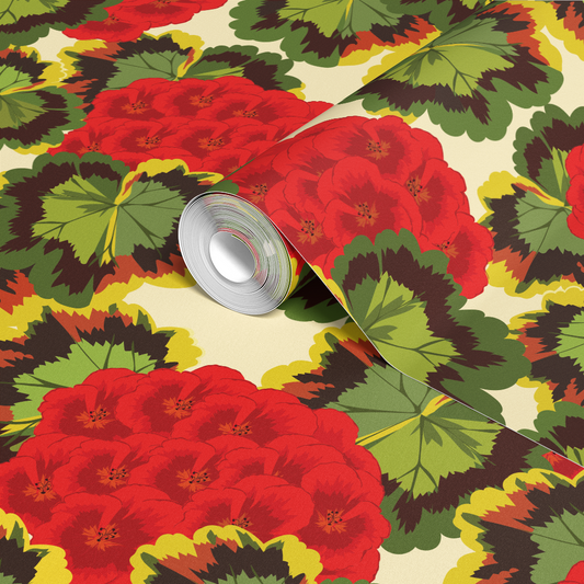 Red Pelargonium wallpaper