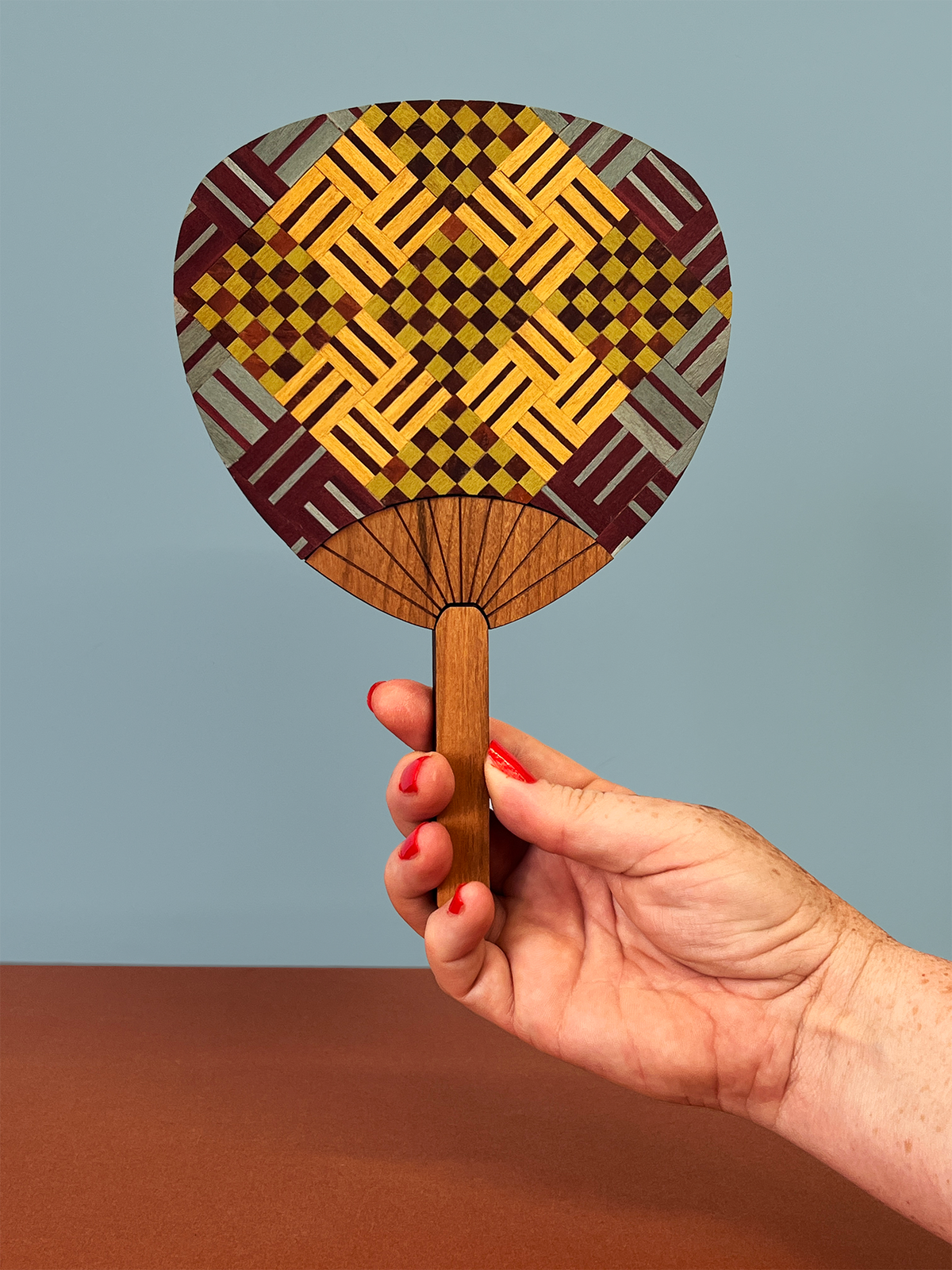 Palette Fan No.3 (yellow check)