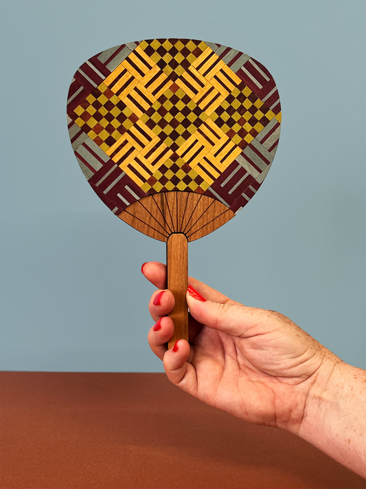 Palette Fan No.3 (yellow check)